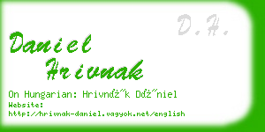 daniel hrivnak business card